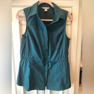 Athleta button front vest
